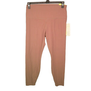 All in motion Everyday Soft High Rise 7/8 Length Ribbed Leggings Light Brown L